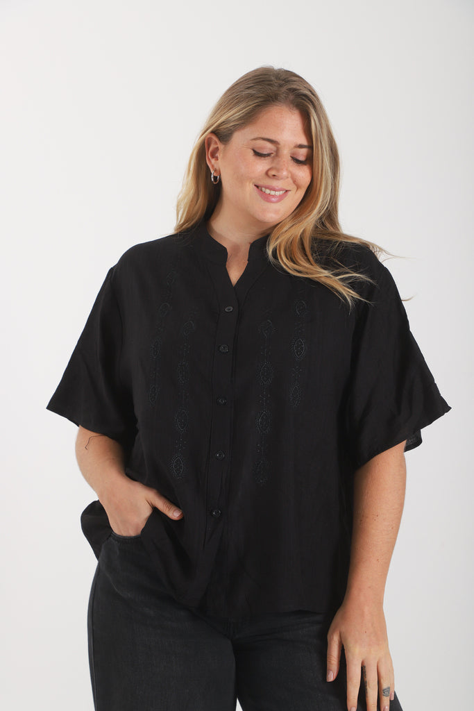 Camisa Vadodara cuello mao