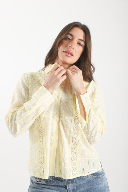 Camisa Seul brodery cuello bebé