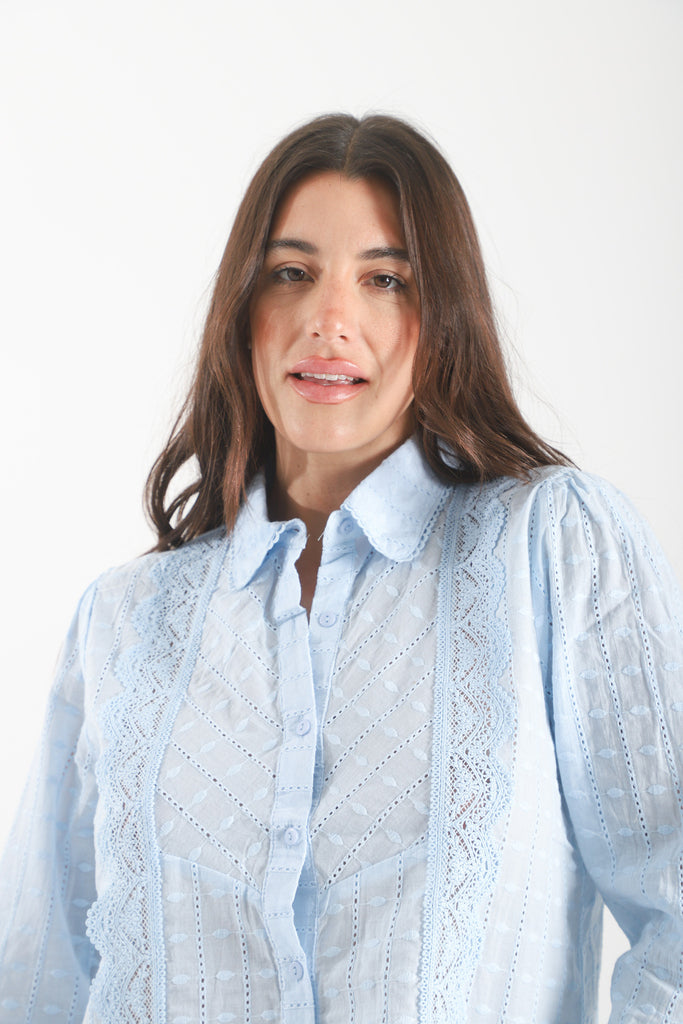 Camisa Seul brodery cuello bebé