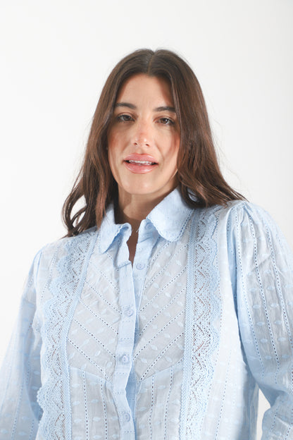 Camisa Seul brodery cuello bebé
