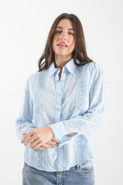 Camisa Seul brodery cuello bebé