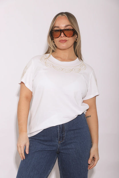 Remera Doolin calada brodery