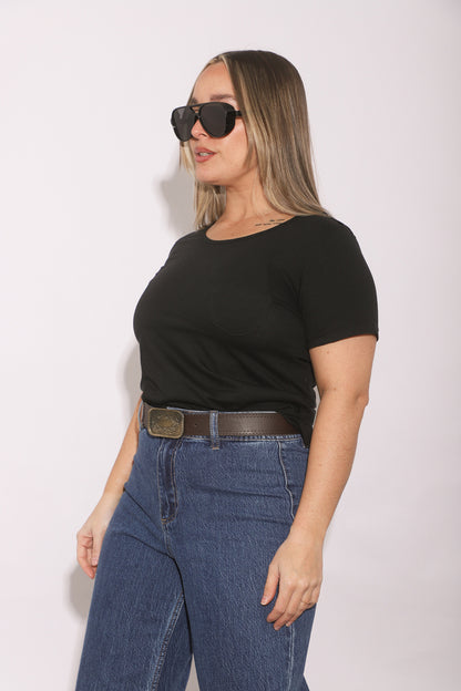 Remera Taros basica algodon con bolsillo