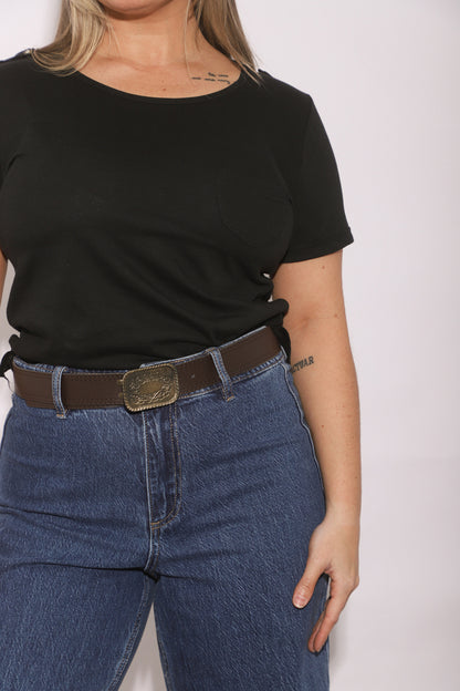 Remera Taros basica algodon con bolsillo