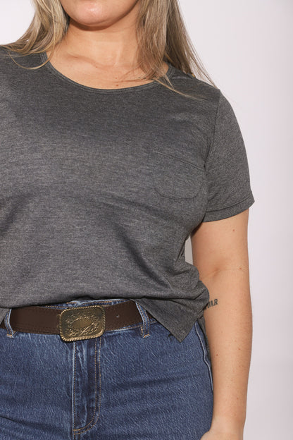 Remera Taros basica algodon con bolsillo