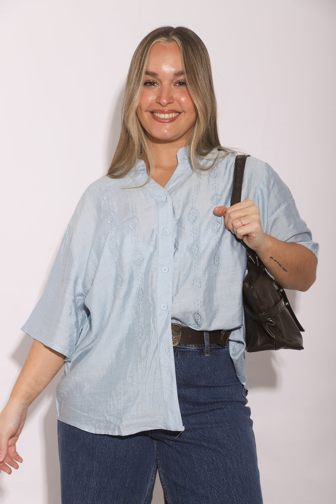 Camisa Vadodara cuello mao