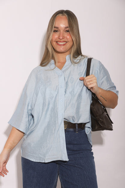 Camisa Vadodara cuello mao
